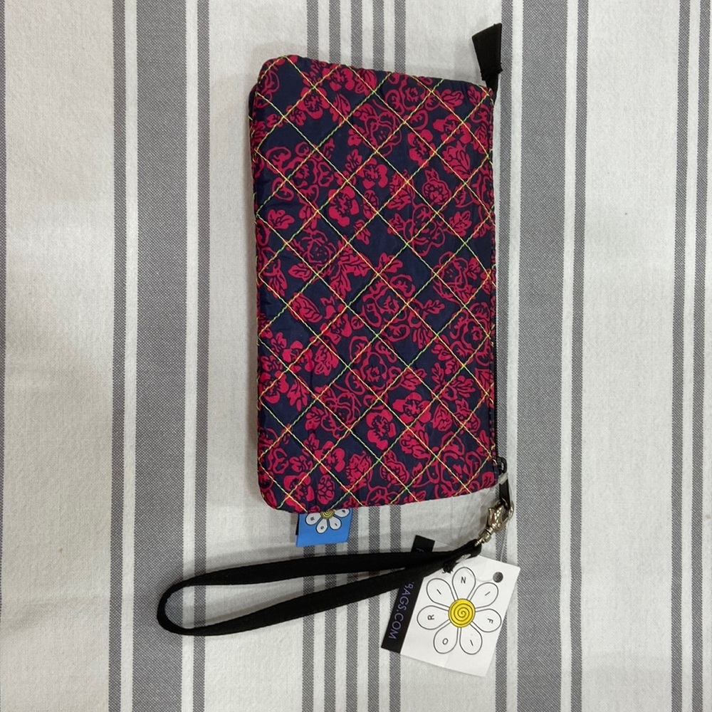 Fiorini Bags-Amy-Navy with Pink Flowers